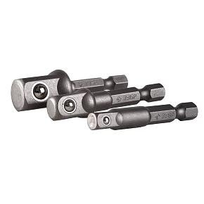 Набор адаптеров д/шуруповерта 3пр.(1/4",3/8",1/2") ЗУБР
